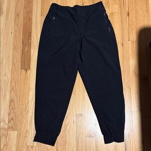 Avalanche Black Elastic Waist Joggers
